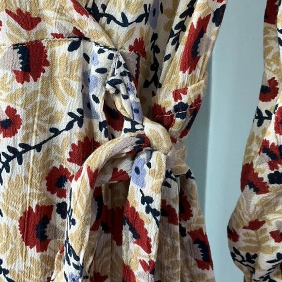 BILA 77 Floral Maxi Dress Flowing Casual- Size Large - Picture 7 of 8